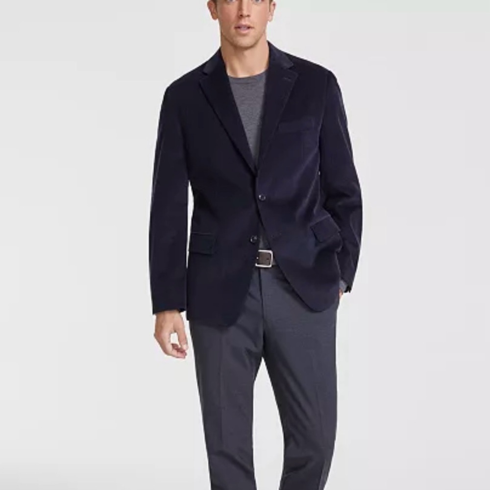 Banana Republic blue corduroy made Italy suit coat